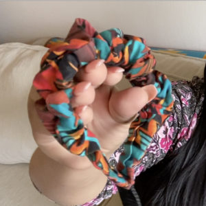 Online Cultural Class - Nicole Leonard-Scrunchie Wristlet