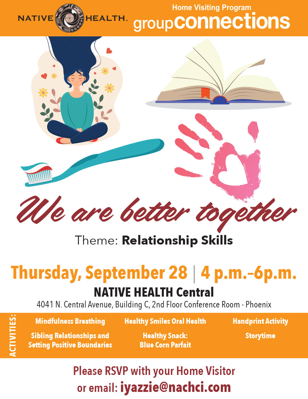 Home Visiting-Group Connections - 09/28/2023 @ NATIVE HEALTH Central | Phoenix | Arizona | United States