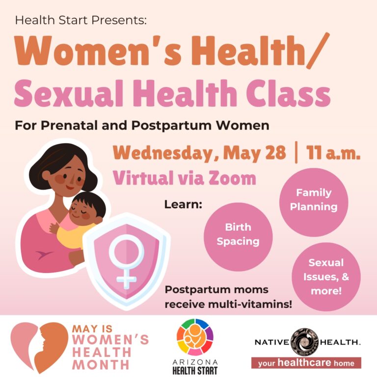 Health Start: Women’s Health/Sexual Health Class - Native Health of Phoenix