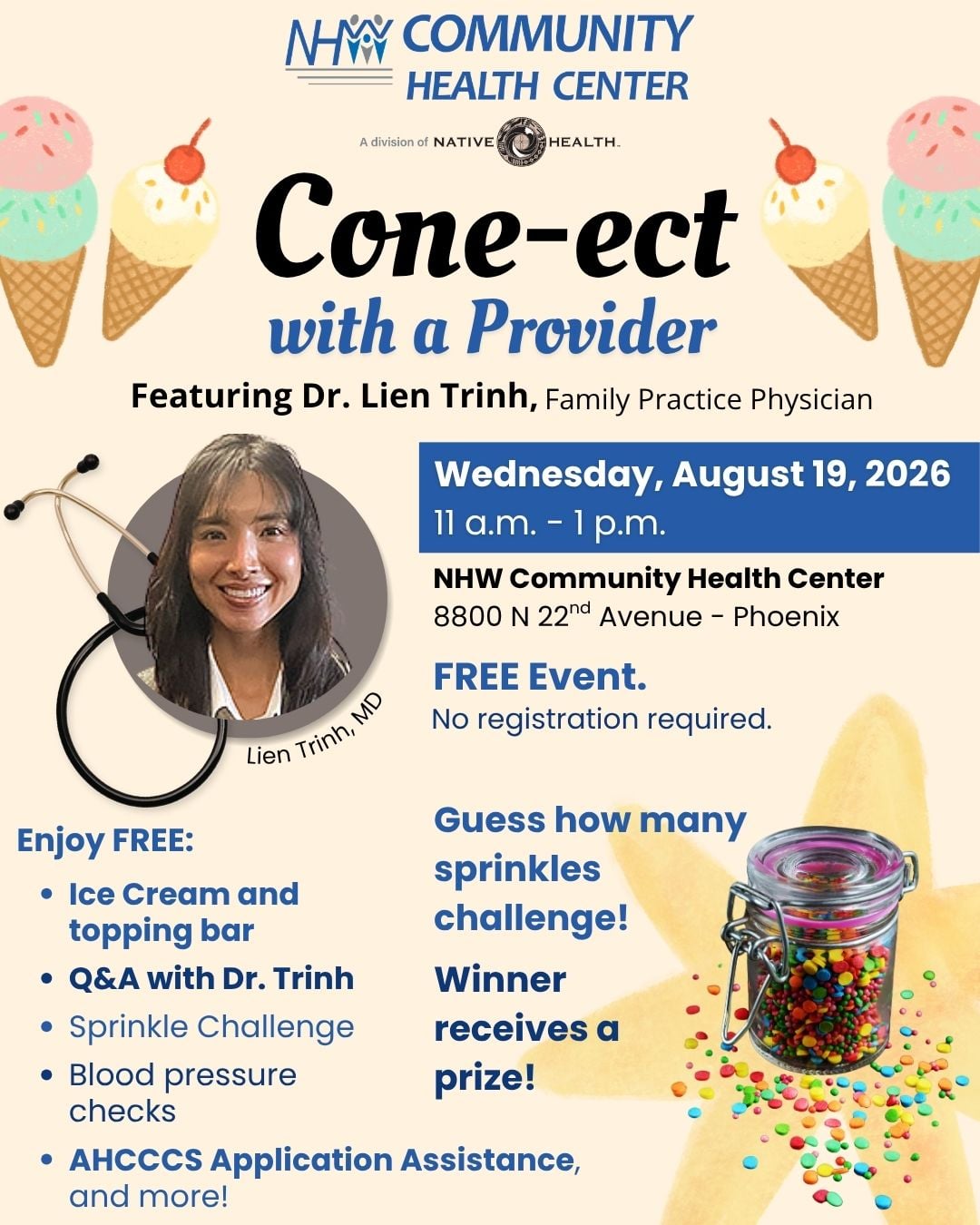 Cone-ect with a Provider @ NHW Community Health Center | Phoenix | Arizona | United States